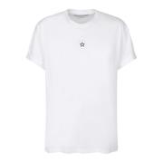 Stella McCartney Elegant Broderad Oversize T-Shirt White, Dam