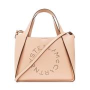 Stella McCartney Blush Pink Logo Shopper Väska Pink, Dam