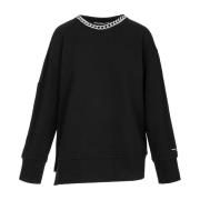 Stella McCartney Asymmetrisk Långärmad Träningsblus Black, Dam