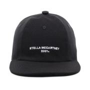 Stella McCartney Logotyp Broderad Baseballkeps Black, Dam