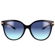 Tiffany Elegant svart kuddformad solglasögon Black, Dam