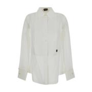 Tom Ford Yoke Skjorta, Klassisk Stil White, Dam