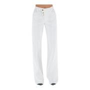 Tom Ford Wide Trousers White, Dam