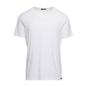 Tom Ford Vita T-shirts och Polos - Stil V White, Herr