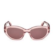 Tom Ford Cat-Eye Solglasögon i Transparent Rosa Pink, Dam