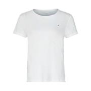 Tommy Hilfiger Melerad Crewneck T-shirt White, Dam