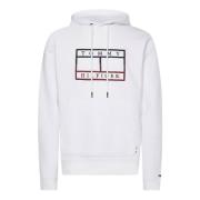 Tommy Hilfiger Huvtröja mw0mw25600 ybr White, Herr