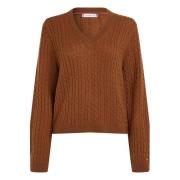 Tommy Hilfiger Cognac Tröjor Brown, Dam