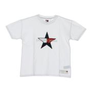 Tommy Hilfiger Star Tee Cloud Dancer T-Shirt White, Dam
