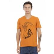 Trussardi T-Shirts Orange, Herr