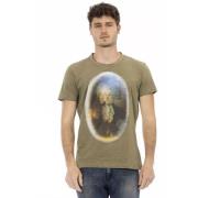 Trussardi Action Green Rund Hals T-Shirt Green, Herr