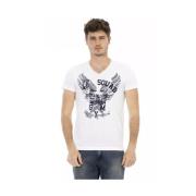 Trussardi Action Vit V-Hals T-Shirt White, Herr