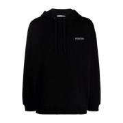 Valentino Bomull Logo Sweatshirt Black, Herr