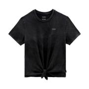 Vans Kvinnors V Junior Wash T-Shirt Black, Dam