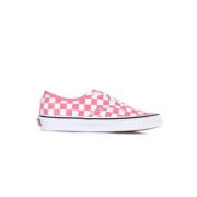 Vans Authentic Checkerboard Låg Sneaker Pink, Dam