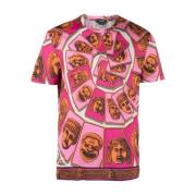 Versace T-shirts och polos Pink, Herr