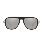 Versace Solglasögon Ve2199 10006G med oregelbunden form Black, Unisex