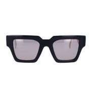 Versace Polariserade fyrkantiga solglasögon med mörkgrå lins Black, Un...