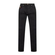 Versace Straight leg jeans Black, Herr