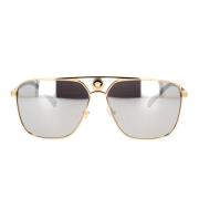 Versace Rektangulära solglasögon Ve2238 12526G Yellow, Unisex