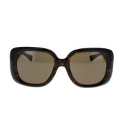 Versace Modiga fyrkantiga solglasögon med metallarmar Brown, Unisex