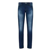 Armani Exchange Slim Fit Comfort Denim Jeans Blue, Herr