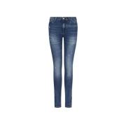 Armani Exchange 5-Ficks Jeans Blue, Dam