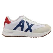 Armani Exchange Läder Sneakers White, Herr