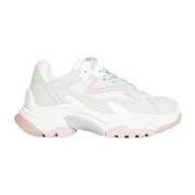ASH Vita och rosa sneakers med gröna snören White, Dam