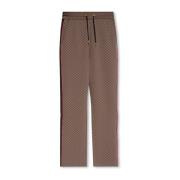 Balmain Monogrammärkta sweatpants Brown, Herr