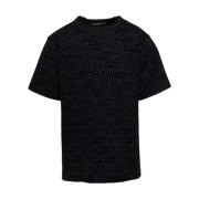 Dolce & Gabbana Svarta T-shirts och Polos med Girocollo Flock MC Black...