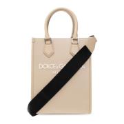 Dolce & Gabbana Axelväska med logotyp Beige, Dam