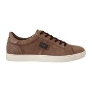 Dolce & Gabbana Bruna Mocka Lädersneakers Brown, Herr