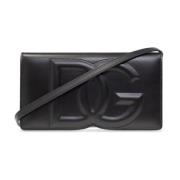 Dolce & Gabbana Axelremsväska med logotyp Black, Dam