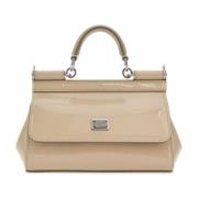 Dolce & Gabbana Liten Sicily Handväska Beige, Dam