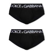 Dolce & Gabbana Logo briefs 2-pack Black, Herr