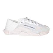 Dolce & Gabbana Vita Slip-On Sneakers med Lila Accenter White, Dam