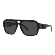 Dolce & Gabbana Svarta pilot solglasögon Black, Unisex