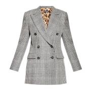 Dolce & Gabbana Stilfull Double-Breasted Blazer Gray, Dam