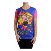 Dolce & Gabbana Årets gris Crewneck T-shirt Multicolor, Dam