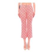 Marella Cropped Trousers Pink, Dam