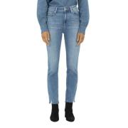 Paige Slim-fit Jeans Blue, Dam