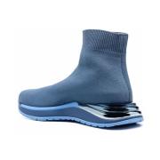 Salvatore Ferragamo Clear Blue Ninette Pull-On Sneakers Blue, Dam