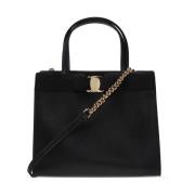 Salvatore Ferragamo Läder axelväska Black, Dam