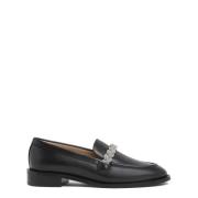 Stuart Weitzman Stilfullt Prydd Loafer Black, Dam