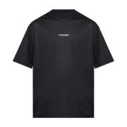 Jil Sander T-shirt med logotyp Black, Herr