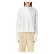 Jil Sander Vit Ss23 Damskjorta - Stilren och Bekväm White, Dam