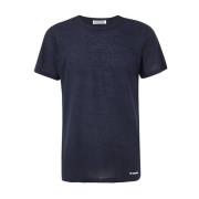 Jil Sander Blå T-shirt - Regular Fit - 100% Bomull Blue, Herr