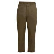 Closed Cropped Trousers Green, Herr