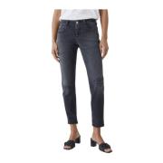 Closed Mörkgrå Skinny Jeans - Tillverkade i Italien med Bekväm Stretch...